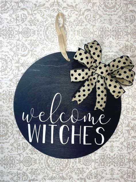 Give your door a wicked makeover with a witch door cover